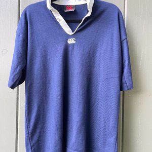 Vintage - CANTERBURY Center Logo Short-Sleeve Rugby Jersey